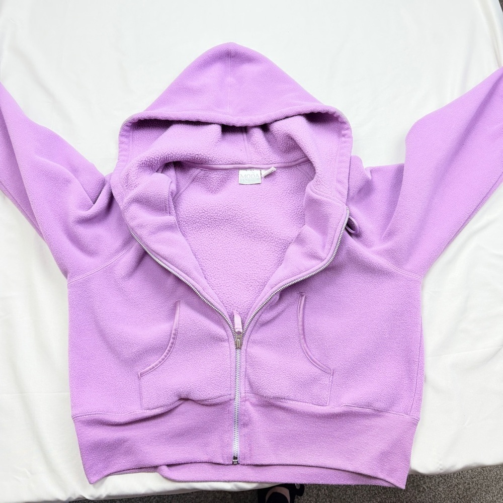 Moda Lavender Fleece Jacket - Picture 3 of 10